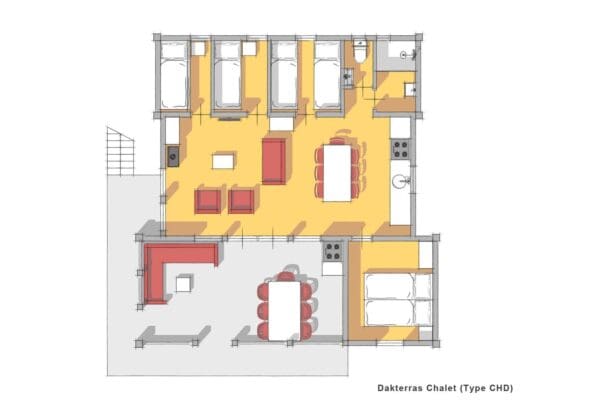 7-Persoons Chalet met Dakterras (CHD) in Assen Drenthe - Afbeelding 13