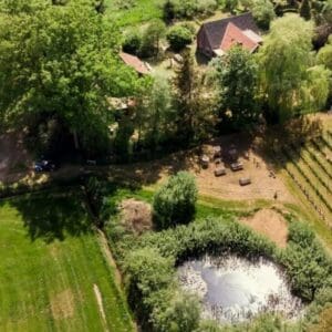 Logeren/kamperen op onze stille wijngaard in Winterswijk Kotten