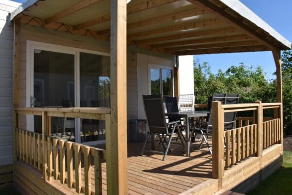 Verandachalet de luxe 6 persoons , 2 badkamers in Rheeze Nederland - Afbeelding 2