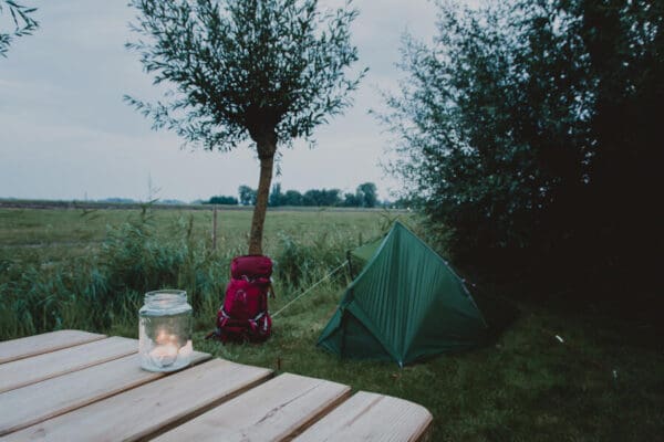 Rustig plekje met vrij uitzicht over de landerijen. Thesinge