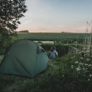 Eco-campspace in boomgaard dichtbij Wad en Dark Sky park Lauwersoog. Warffum
