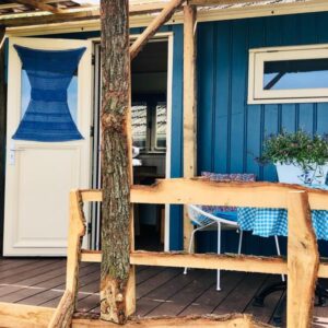 Gaaf overnachten in twee pipowagens