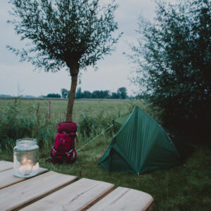 Rustig plekje met vrij uitzicht over de landerijen. Thesinge