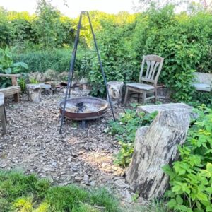 Glamping in een inheemse tuin